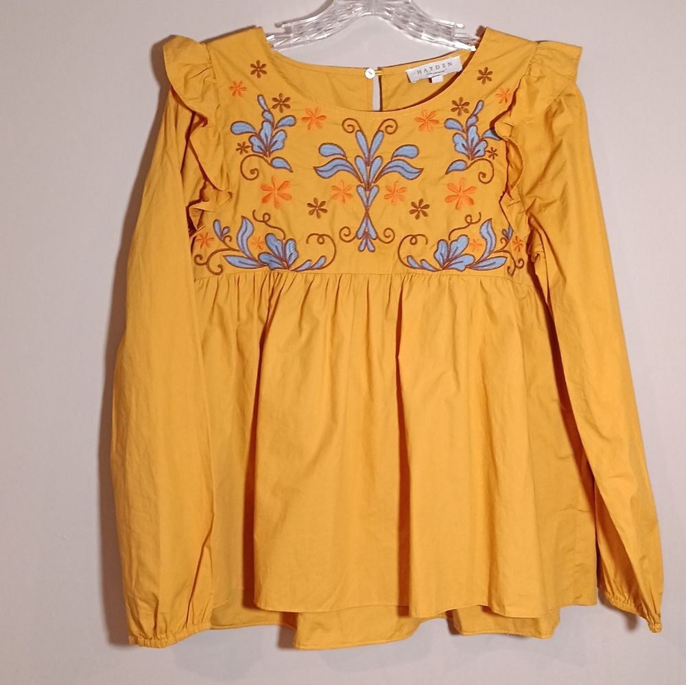 Hayden LA Embroidered Women's Top Size S